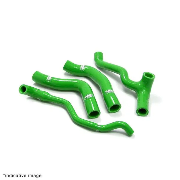 Kit tubi radiatore Samco verdi Race Kawasaki ZX10R / SE / KRT / RR 2016-2020