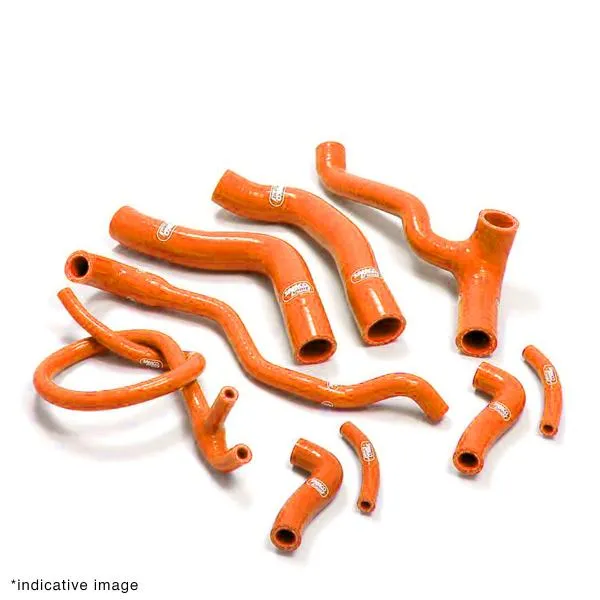 Kit tubi radiatore Samco colore arancio per KTM 990 Supermoto 2009>2013