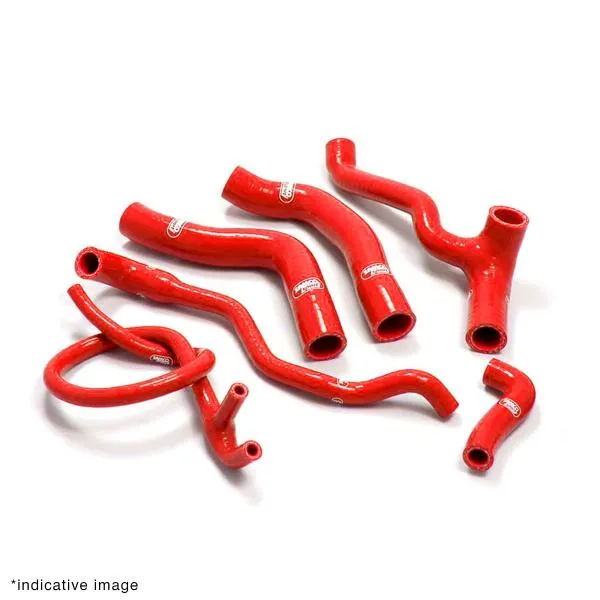 Kit tubi radiatore Samco rossi Aprilia Dorsoduro 1200 2010-2015