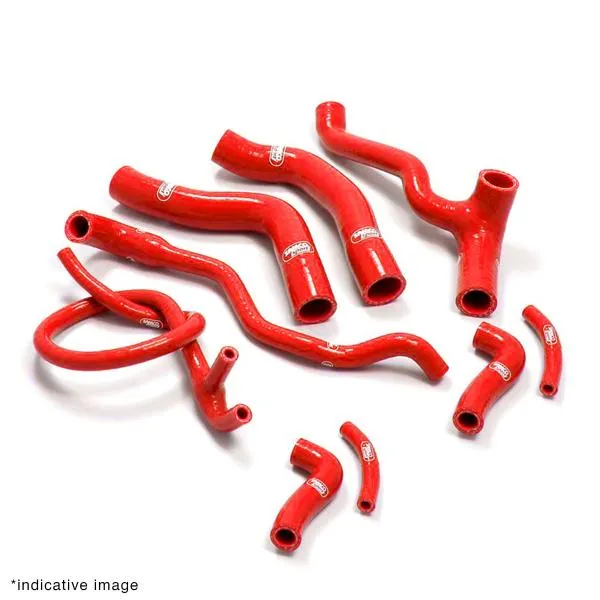 Kit tubi radiatore Samco rossi Ducati Monster S4 RS 2006-2009