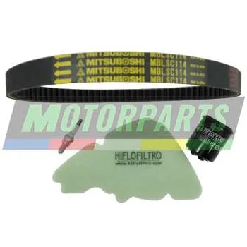 Kit Tagliando Motorparts filtro aria/olio/candela/cinghia Derbi Sonar 125 2009-2011