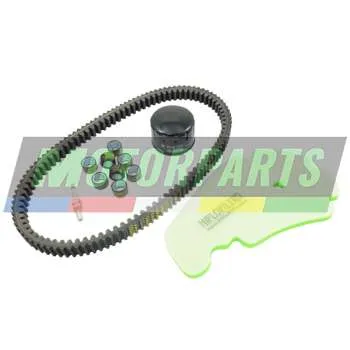 Kit Tagliando Motorparts filtro aria/olio/candela/cinghia Gilera Fuoco 500 4V IE E3 LT 2013-2014