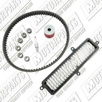 Kit Tagliando Motorparts filtro aria/olio/candela/cinghia Suzuki UH125 Burgman L1 2011