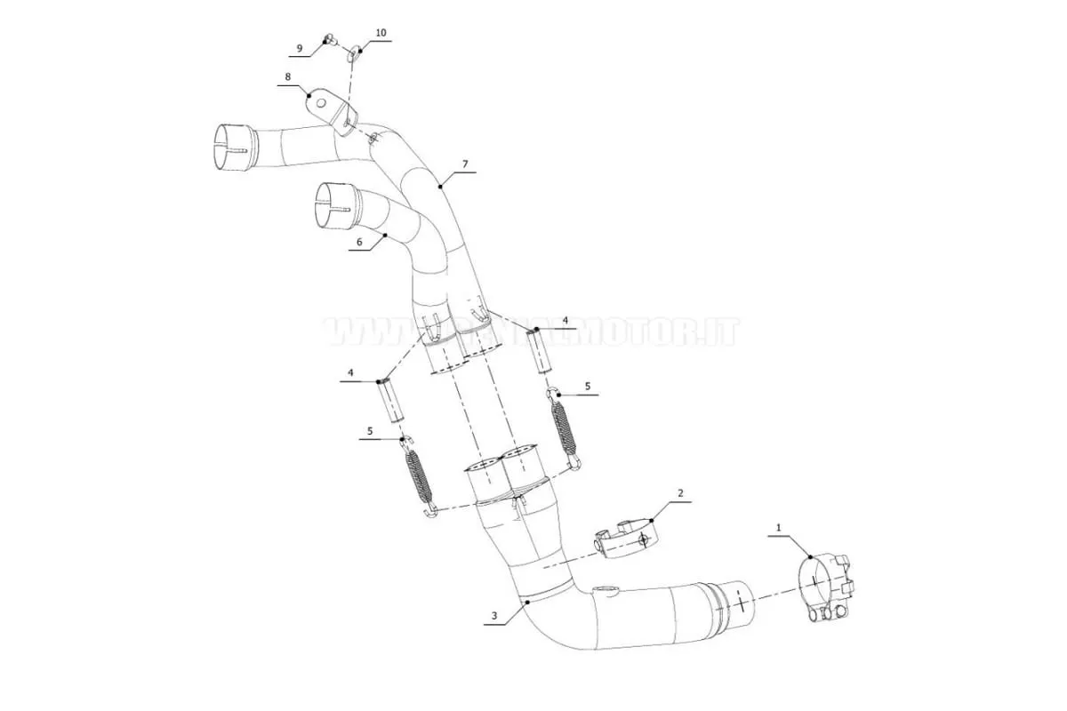 Tubo Elimina Kat Mivv Decatalizzatore Inox Per Triumph Speed Triple 2007 > 2010-AT.008.C1-94264