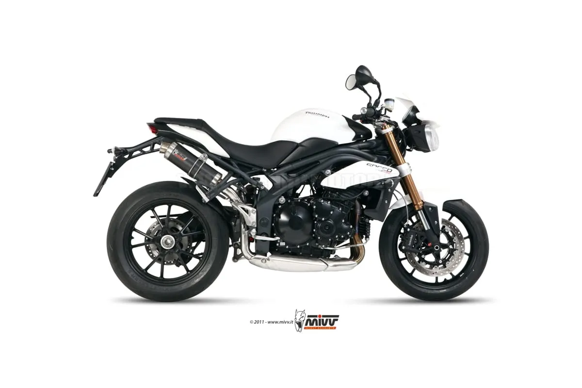 Scarichi Omologati Mivv Gp Carbonio Alto Per Triumph Speed Triple 2011 > 2015-AT.012.L2S-94292