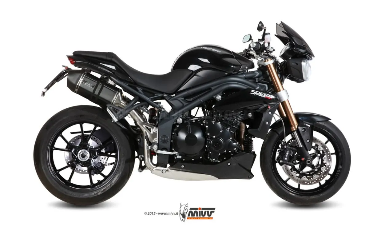 Scarichi Omologati Mivv Speed Edge Nero Alto Triumph Speed Triple 2011 > 2015-AT.012.LRB-94278