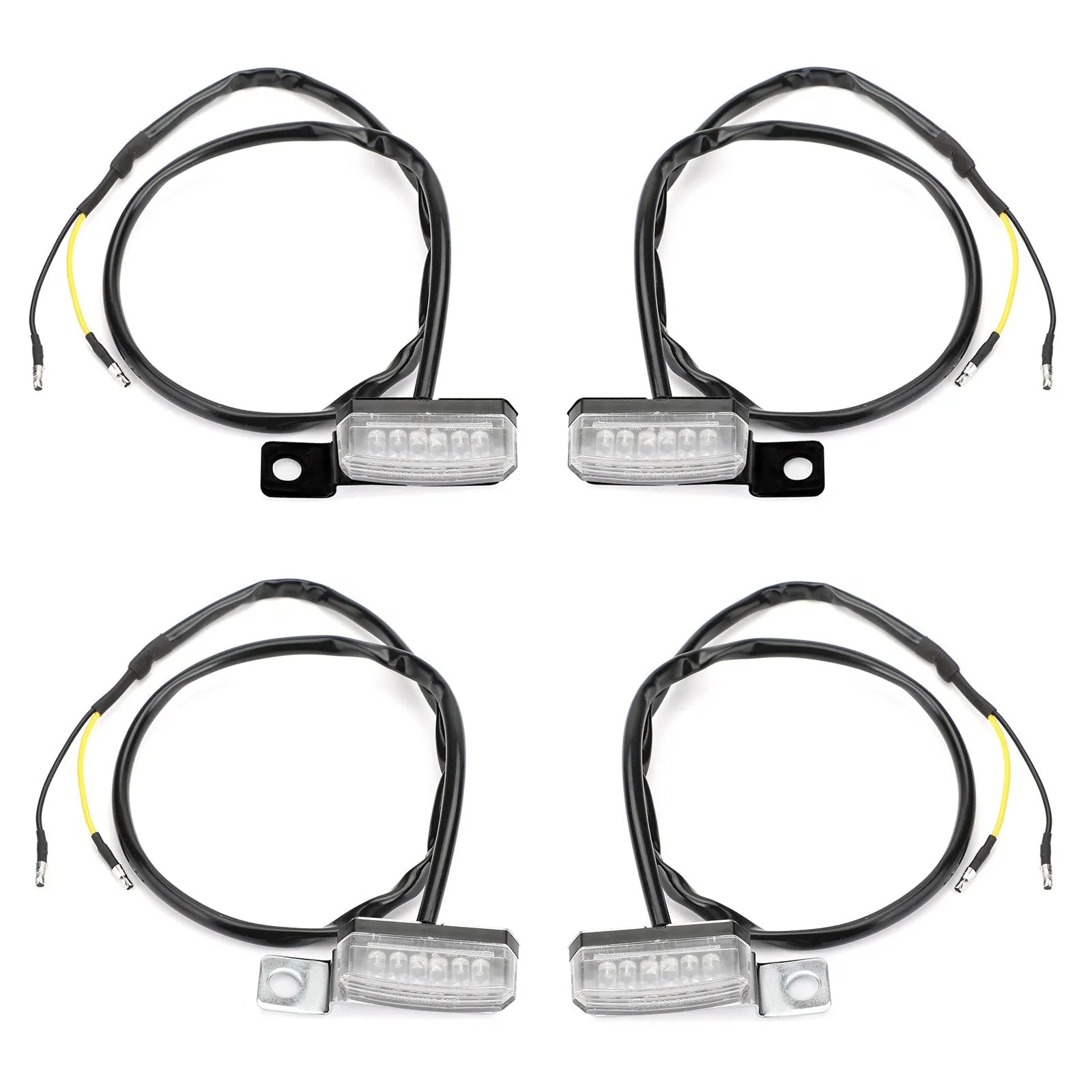 1 paire de clignotants avant universels pour moto LED génériques