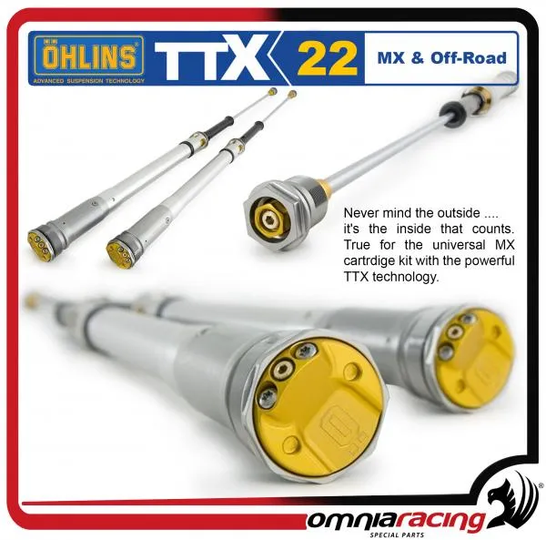 Ohlins TTX22 cartucce Pressurizzate Regolabili Tecnologia TTX per Forcella Marzocchi Shiver USD 50