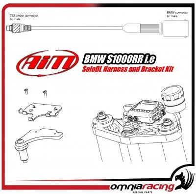 AIM Kit Staffa Montaggio SoloDL con Cavo per BMW S1000RR i.e