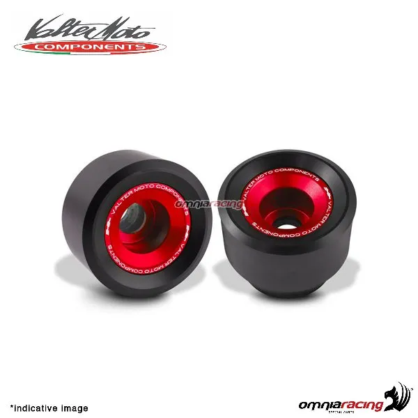 Tamponi paratelaio Valtermoto TRACK rossi + kit adattatori per BMW S1000RR 2012>2014