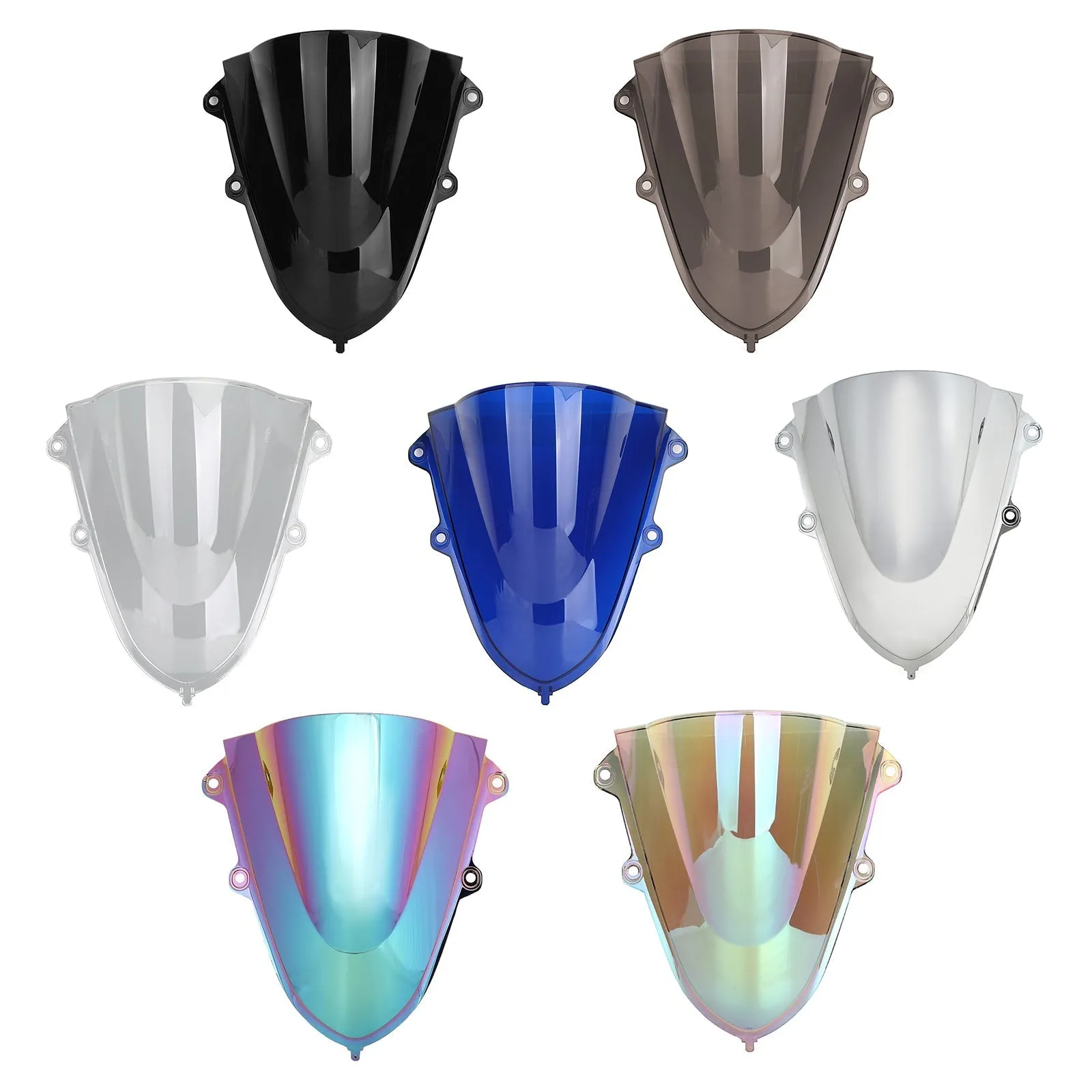 Pare-brise de moto en plastique ABS pour Yamaha YZF R15 V3 2017-2019 générique