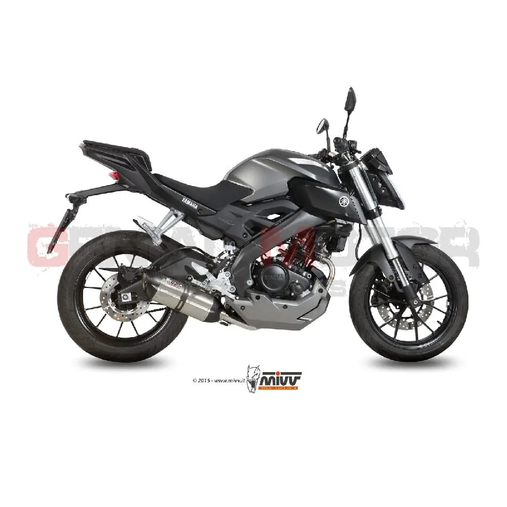 Scarico Completo Mivv Suono Acciaio Inox Per Yamaha Mt-125 2015 > 2019-Y.047.L7-94561