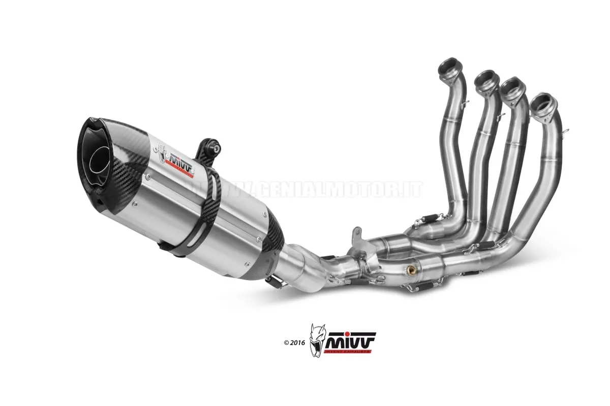 Scarico Completo Steel Mivv Suono Acciaio Inox Yamaha Yzf 1000 R1 2015 > 2021-X.YA.0010.S7-94845