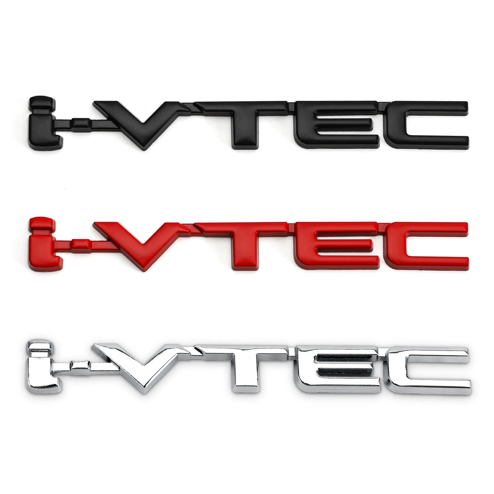 3D Métal i-VTEC Voiture Tronc Arrière Turbo Fender Emblème Badge Stickers Autocollants Argent Générique