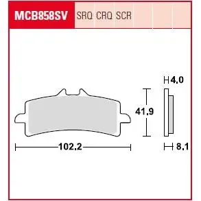 Pastiglie freno Race in carbonio serie CRQ-17200377
