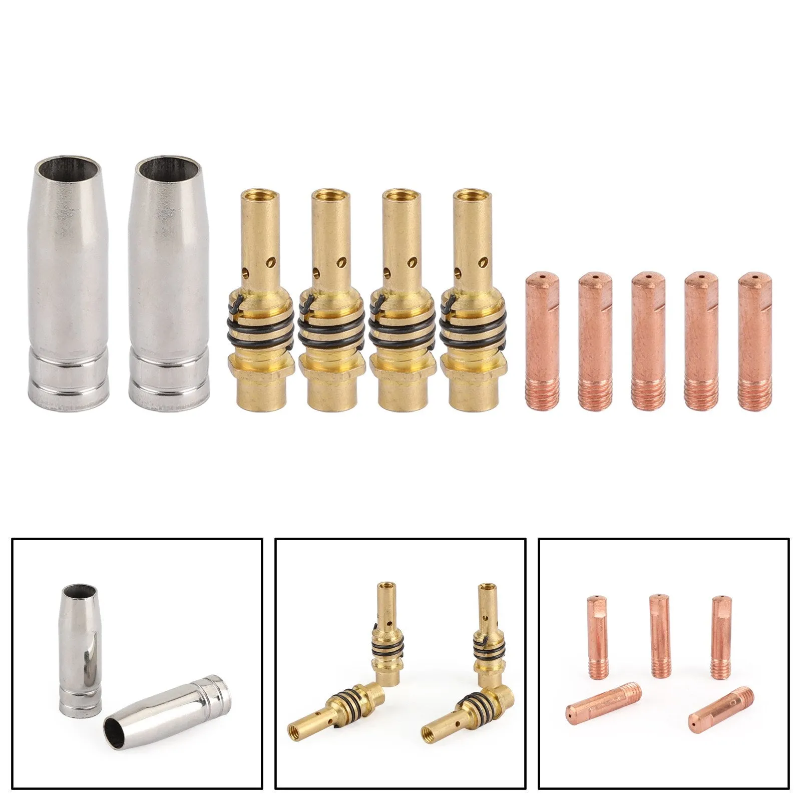 11 pièces MB15 15AK 15 AK pointe 0.8mm 0.03 "porte-buse MIG-200 pistolet MIG