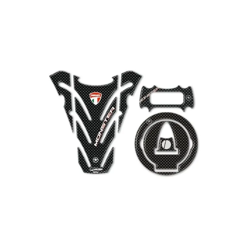 ADESIVI 3D PROTEZIONI SERBATOIO, TAPPO E PIASTRA DUCATI MONSTER 696/796/1100