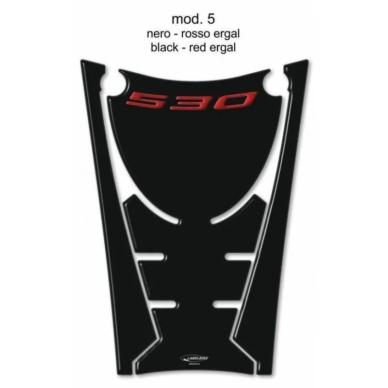 ADESIVO 3D PROTEZIONE CENTRALE TUNNEL YAMAHA T-MAX 530 2017-2019 NERO ROSSO