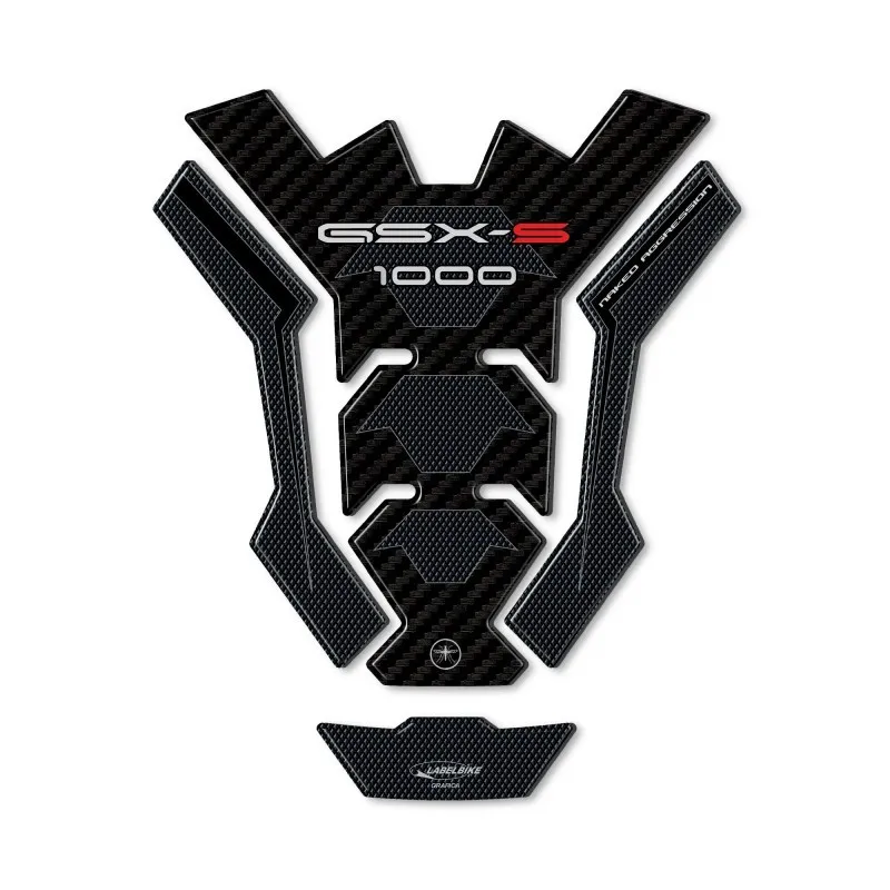 ADESIVO 3D PROTEZIONE SERBATOIO SUZUKI GSX-S 1000 2021-2024 CARBON LOOK