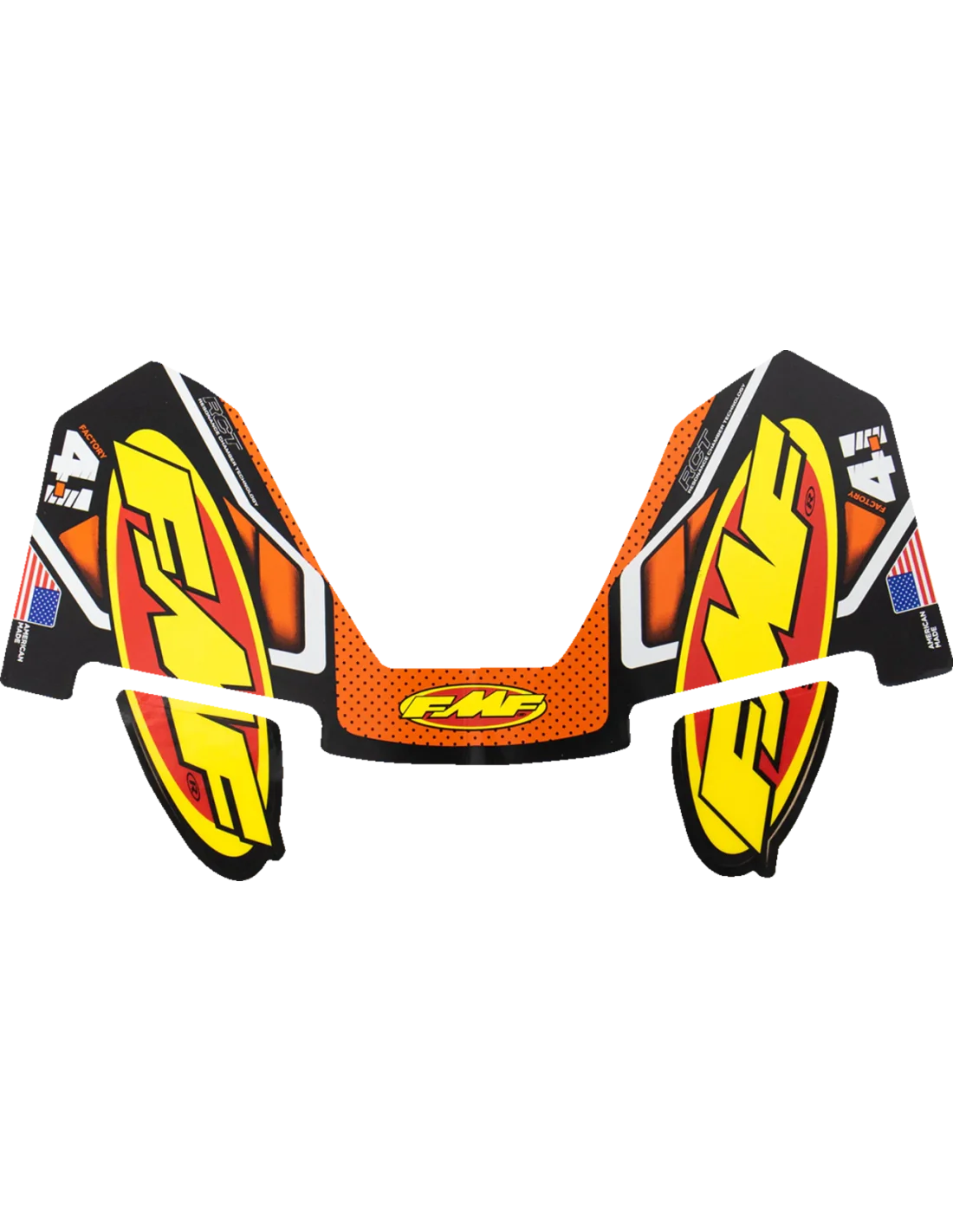 Adesivo Scarico FMF 4.1 TI fondello carbonio Arancione