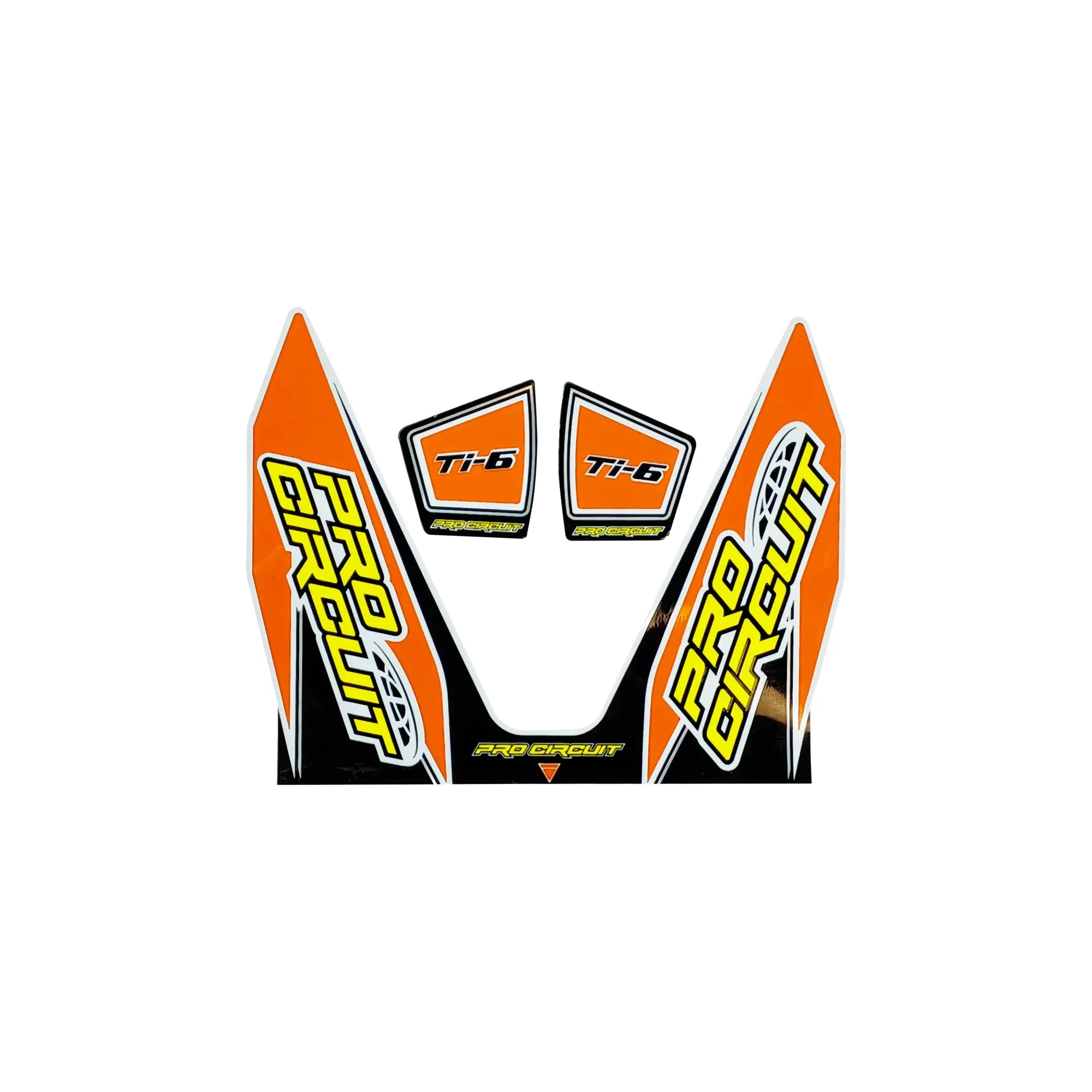 Adesivo Scarico Pro Circuit Ti6 Arancione