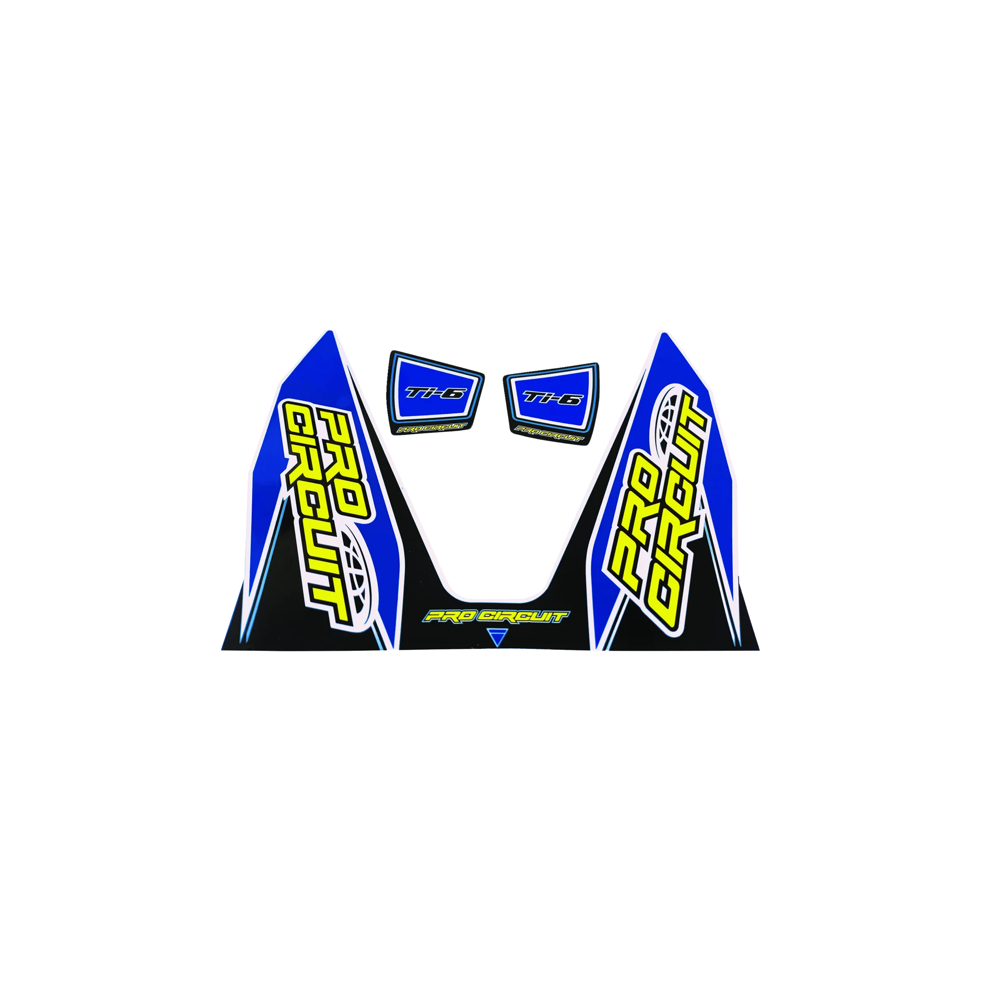 Adesivo Scarico Pro Circuit Ti6 Blu