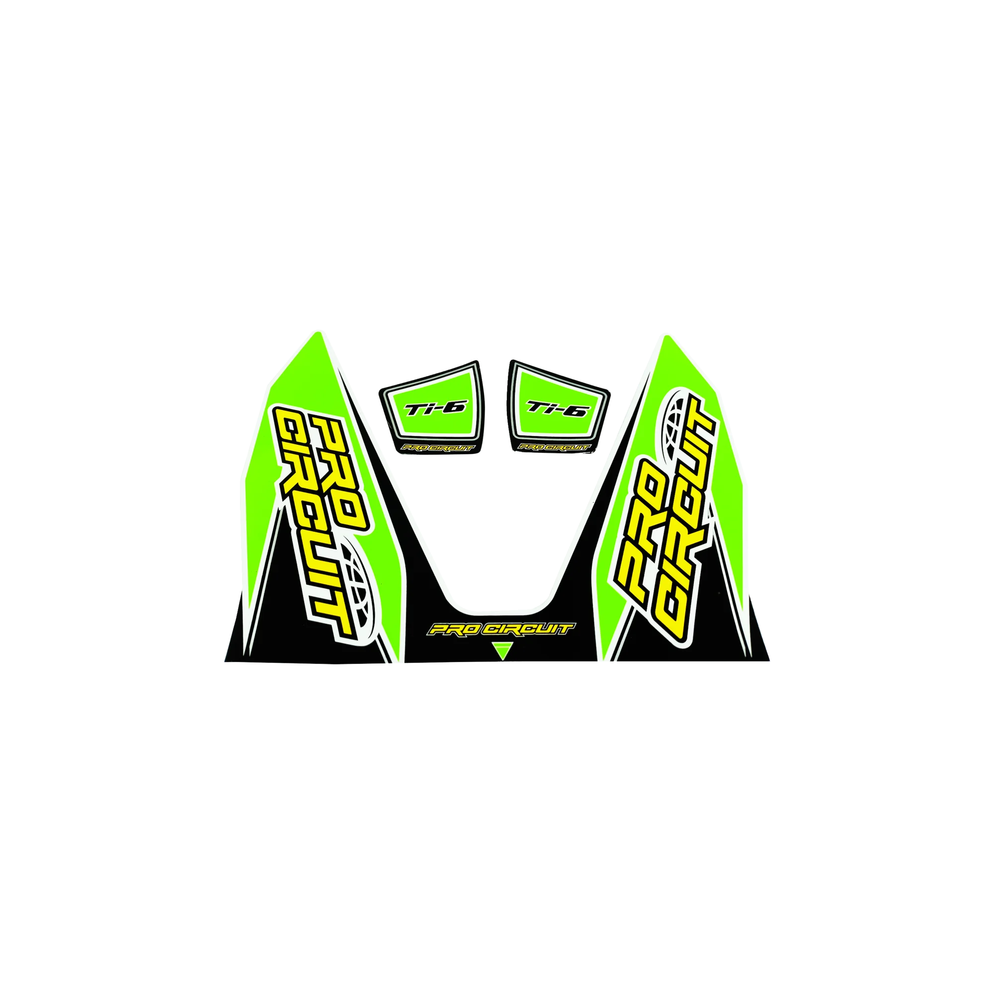 Adesivo Scarico Pro Circuit Ti6 Verde