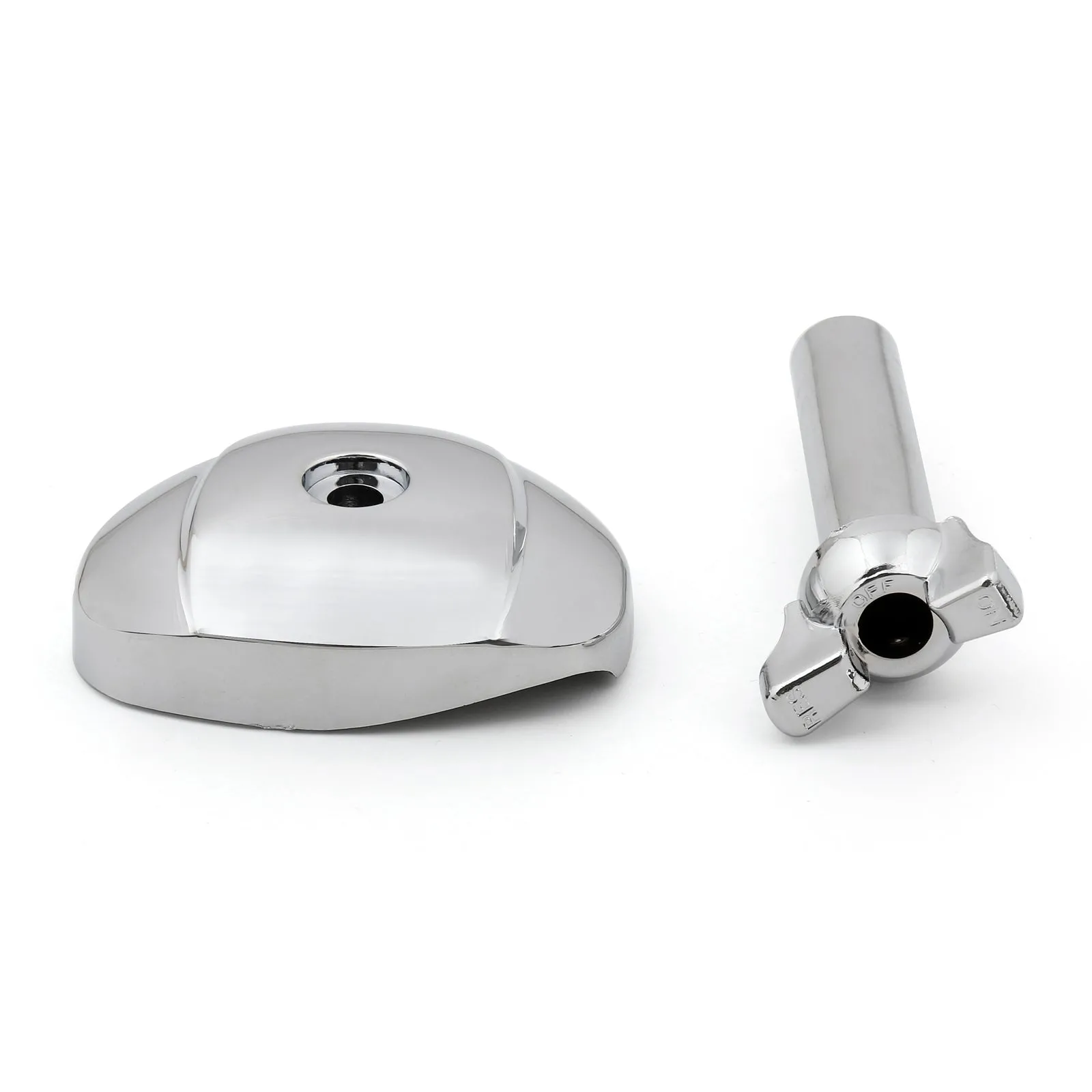 1992-1997 Honda NV400 Steed 400 Couvercle de lien d'accélérateur chromé avec levier Petcock