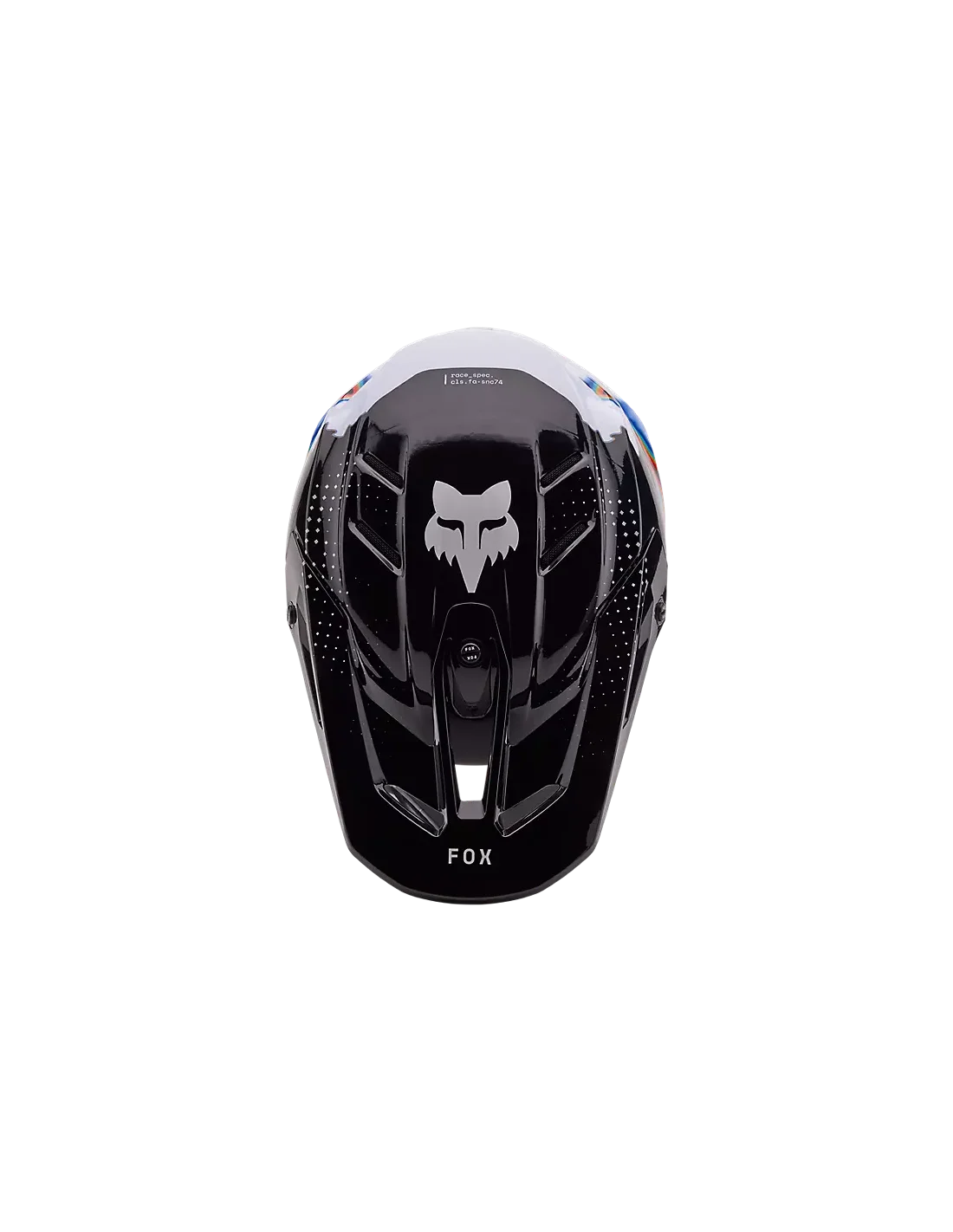 Aletta ricambio Casco FOX V3 Scans Bianco Nero Limited