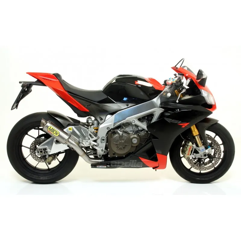 ARROW GP2 EXHAUST APRILIA RSV4 FACTORY APRC 2011-2012, TITANIUM, APPROVED