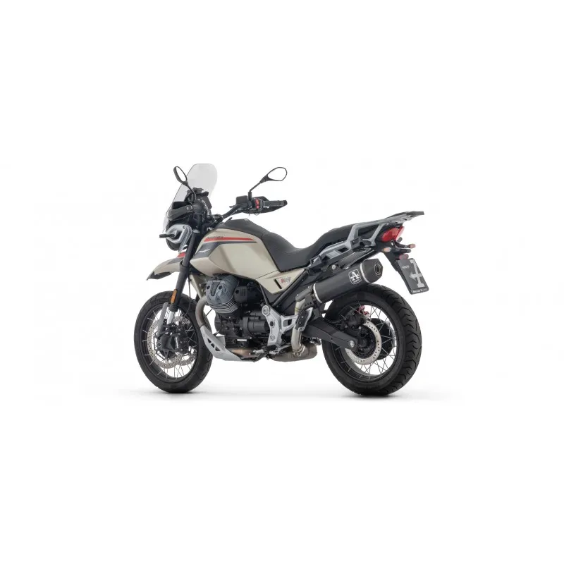 ARROW INDY RACE EXHAUST MOTO GUZZI V85 TT 2024-2025 (EURO 5+), DARK ALUMINUM/CARBON, APPROVED