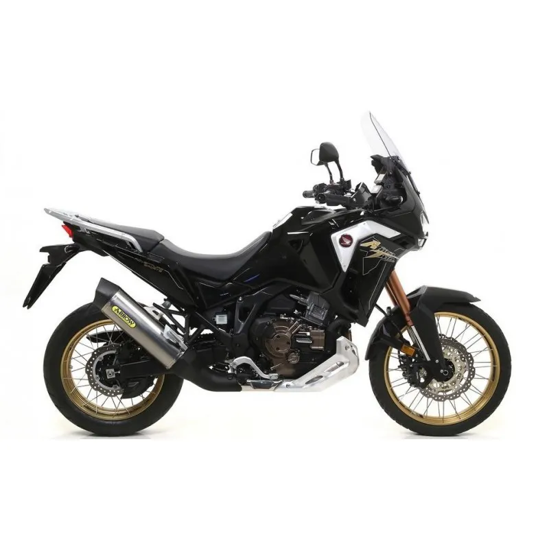 ARROW MAXI RACE-TECH EXHAUST HONDA AFRICA TWIN 1100 2024-2025 (EURO 5+), TITANIUM/CARBON, APPROVED