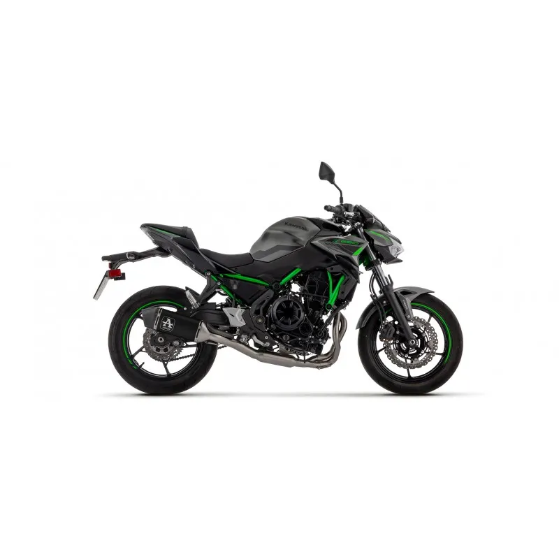 ARROW VELOCE FULL EXHAUST SYSTEM KAWASAKI Z 650 2024-2025 (EURO 5+), DARK ALUMINUM, CATALYTIC