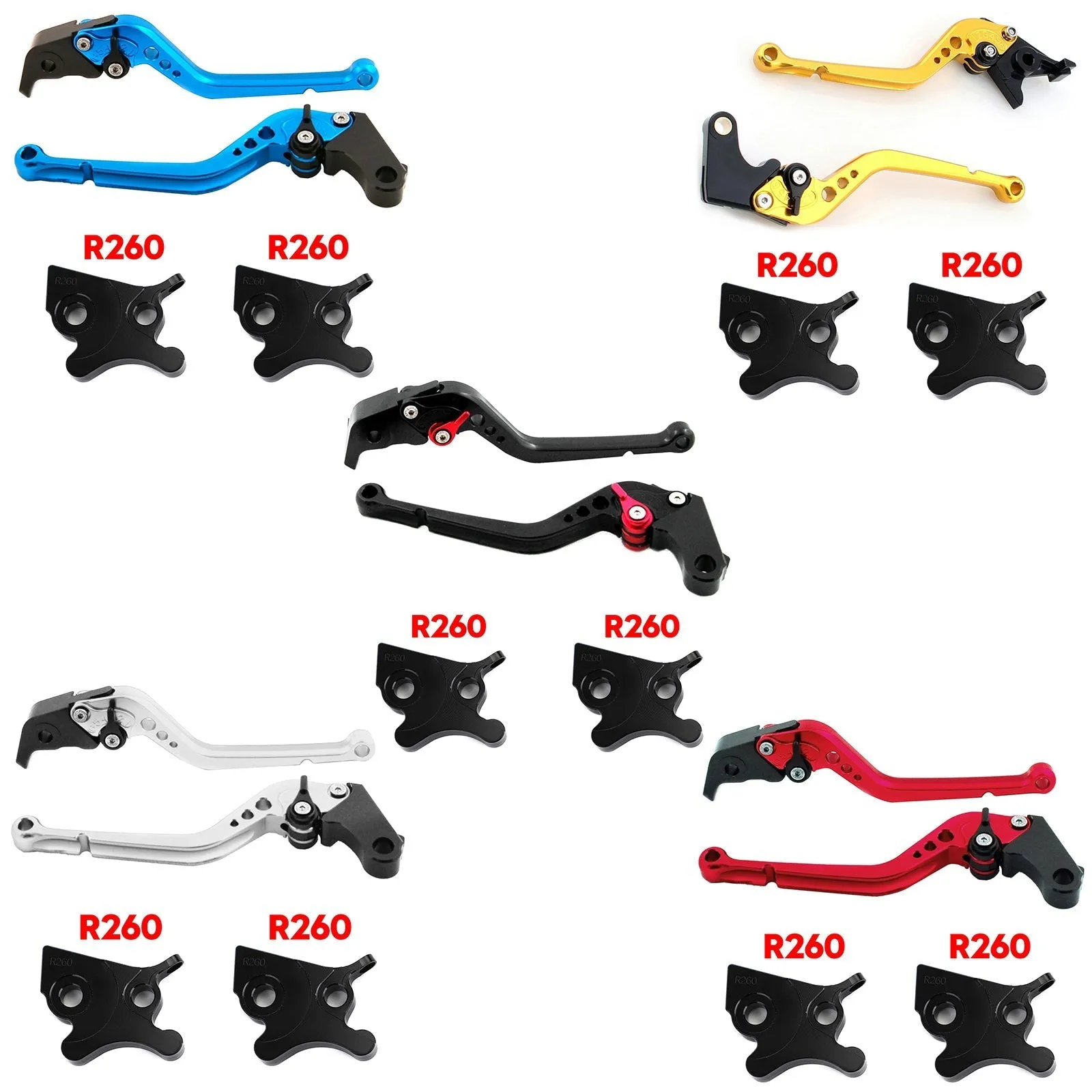 Levier de frein d'embrayage Long de moto adapté pour VESPA GTS 300 Super générique