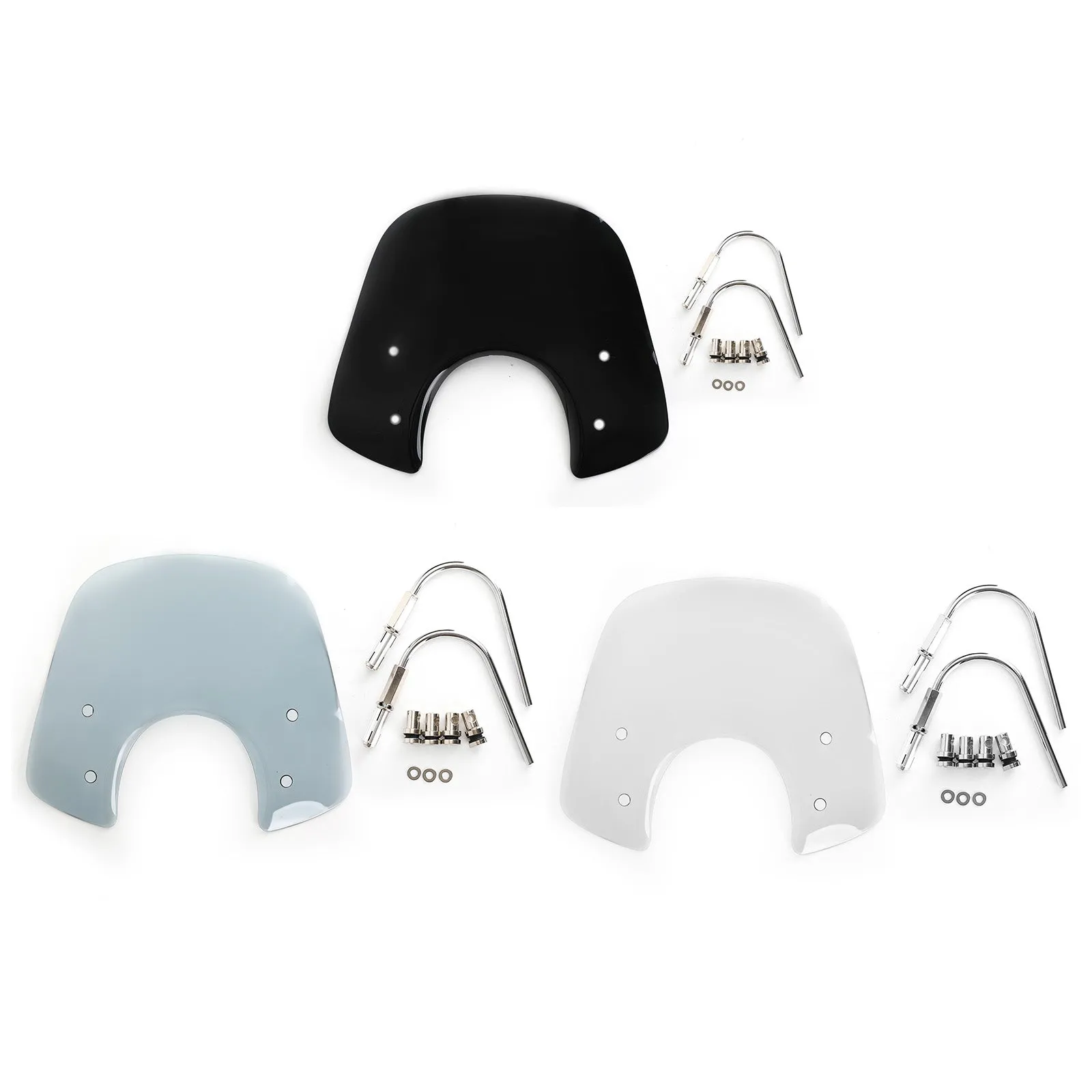 Pare-brise pare-brise adapté pour Vespa LX50 LX125 LX150 GT200 GTS250ie GTS300 Super générique