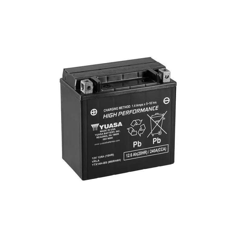 BATTERIA AD ALTO SPUNTO SIGILLATA PRECARICATA YUASA YTX14H BMW R 1200 S