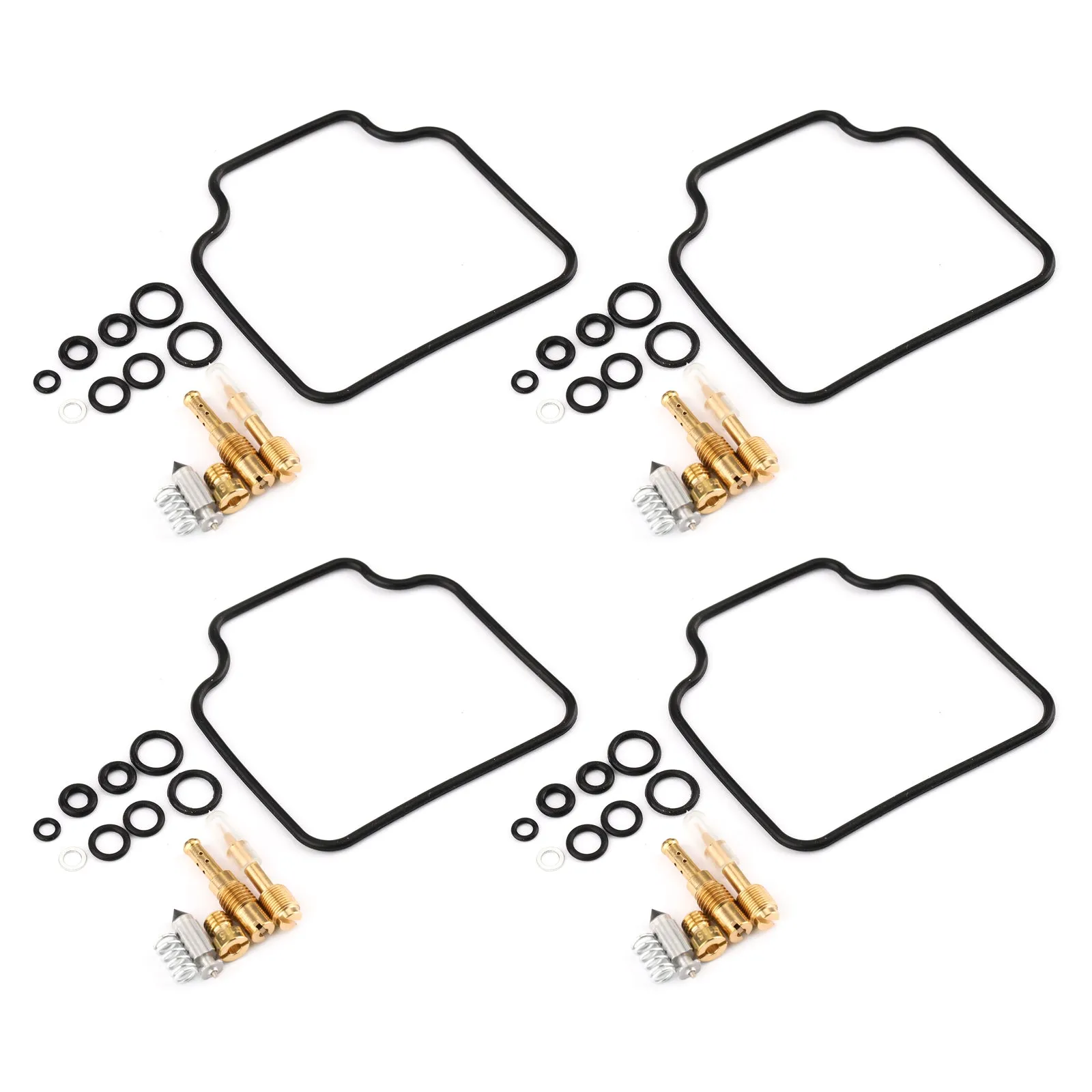 Kit de réparation de reconstruction de carburateur 4 pièces et flotteur pour Honda 83-85 CB650SC Nighthawk générique