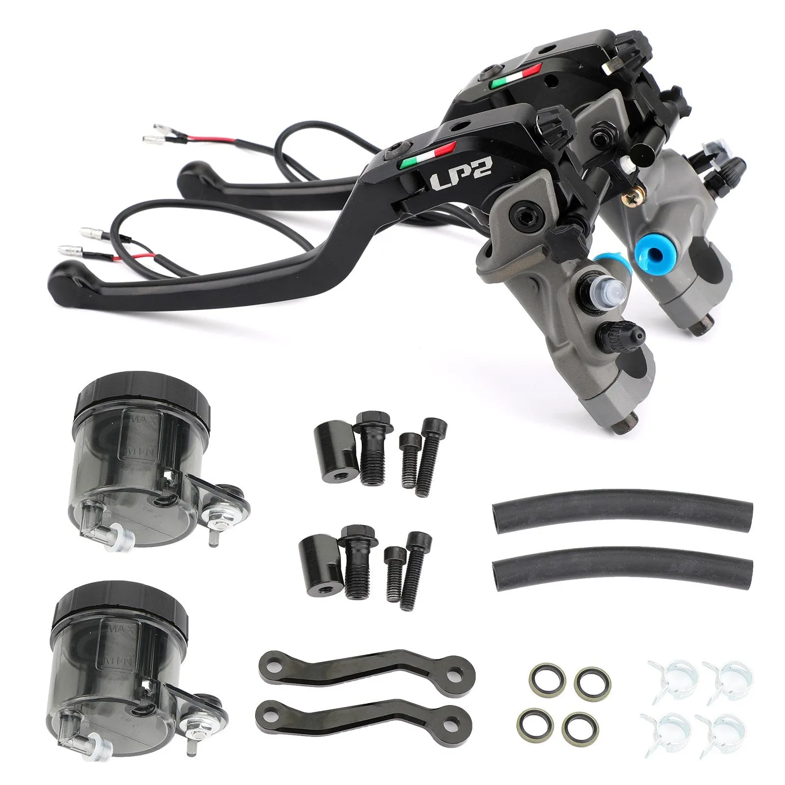 1 paire de maître-cylindre de frein pour Kawasaki ZX7R ZX9 ZX11 ZX1100 ZX14R ZZR1400 générique