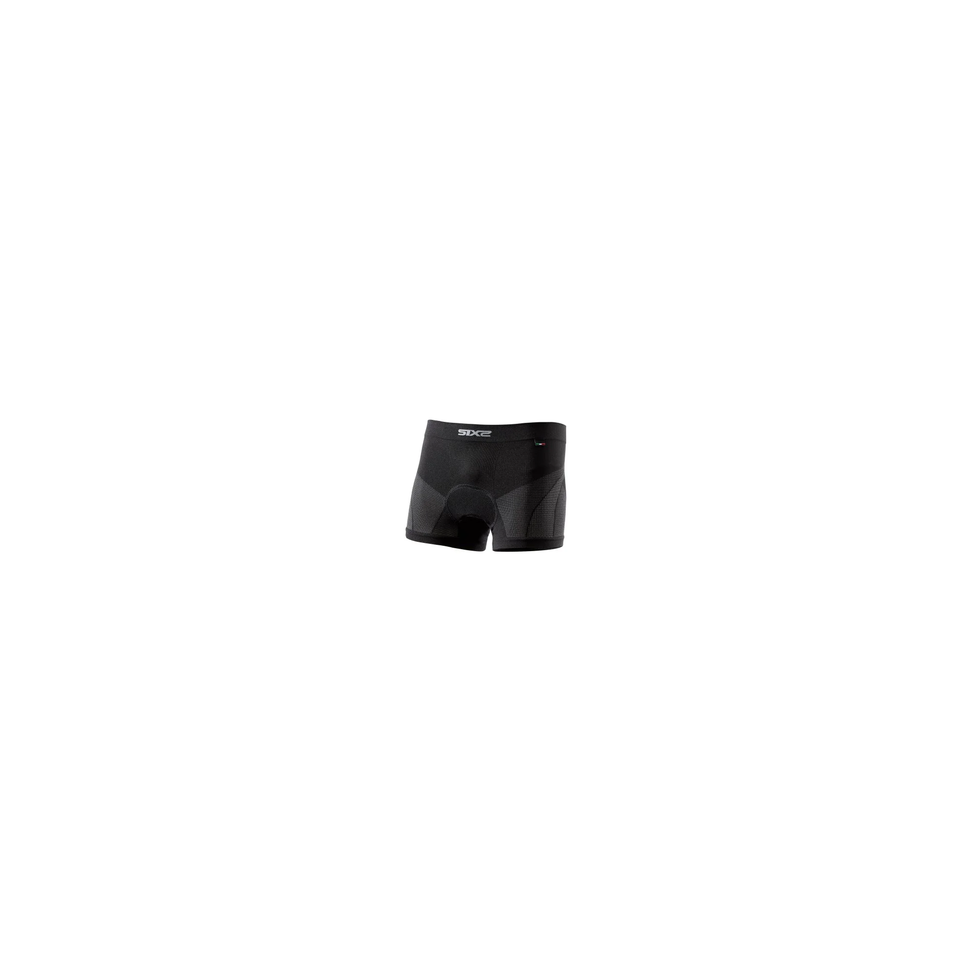 Boxer Intimo Sportivo 4 Stagioni con Agile Pad SIXS Nero Carbonio