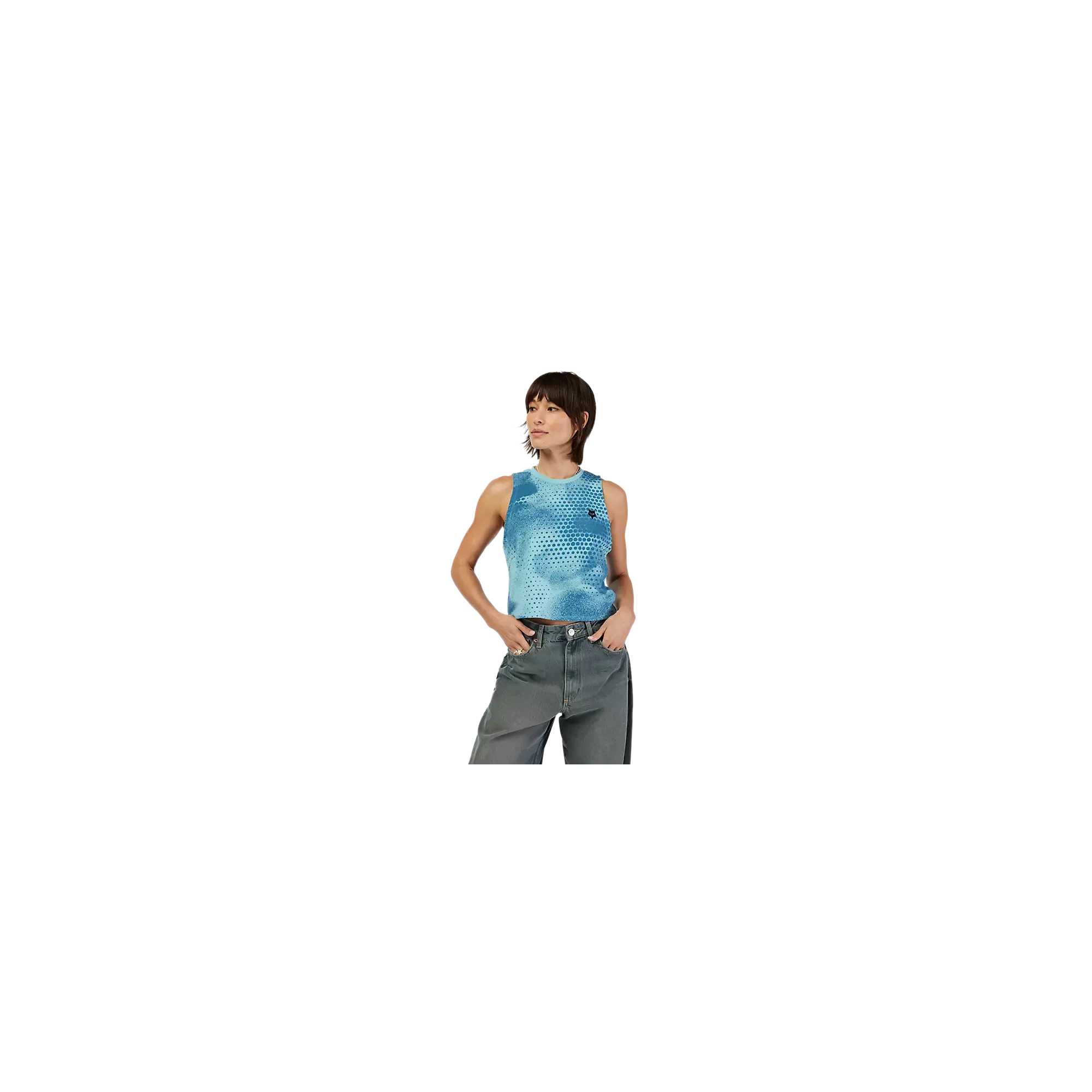 Canotta FOX da donna AOP Biker Tech