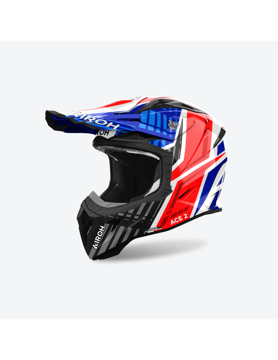 Casco Airoh Aviator ACE 2 Proud Blue/Red Gloss