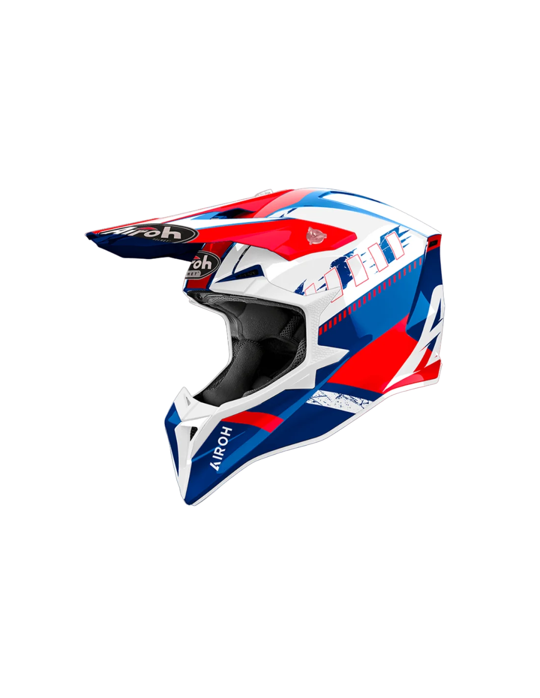 Casco Airoh Wraaap Feel Blu Rosso 2024