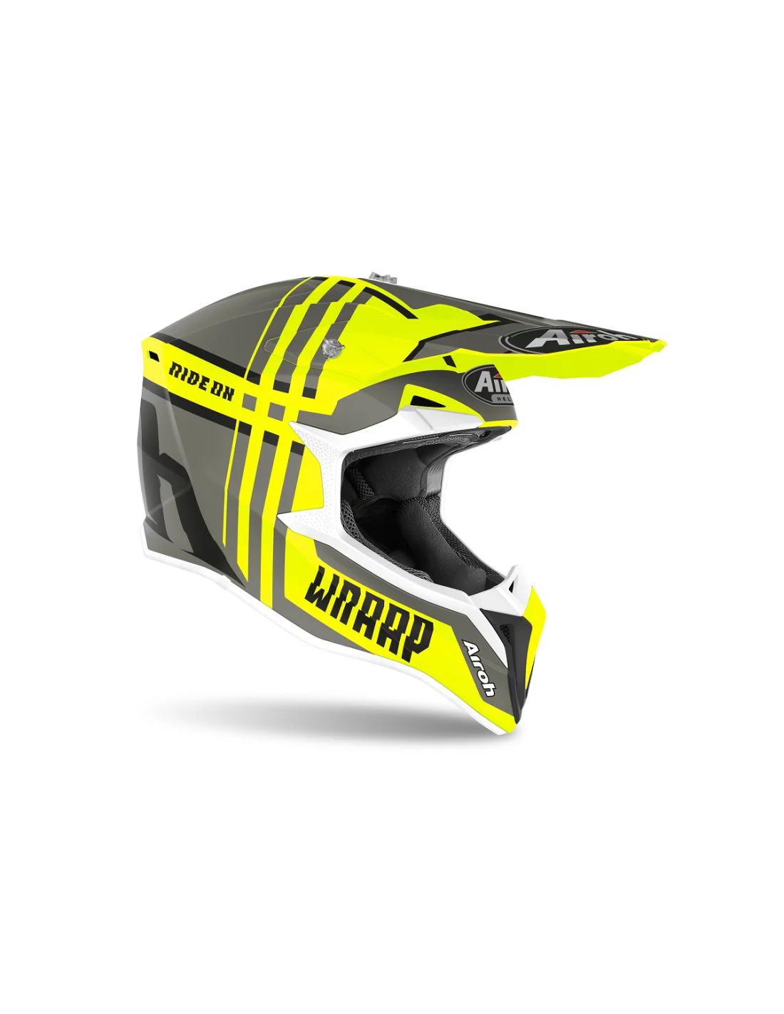 Casco Airoh Wraap Broken yellow matt