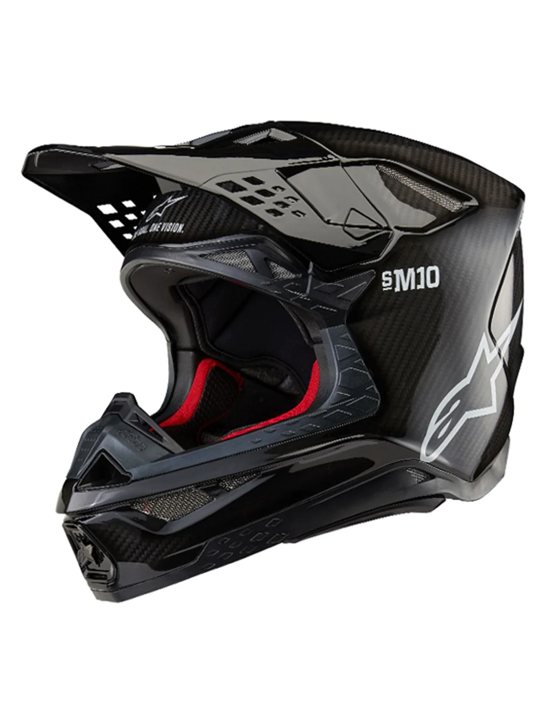 Casco Alpinestars SM10 Solid Carbon Black Gloss