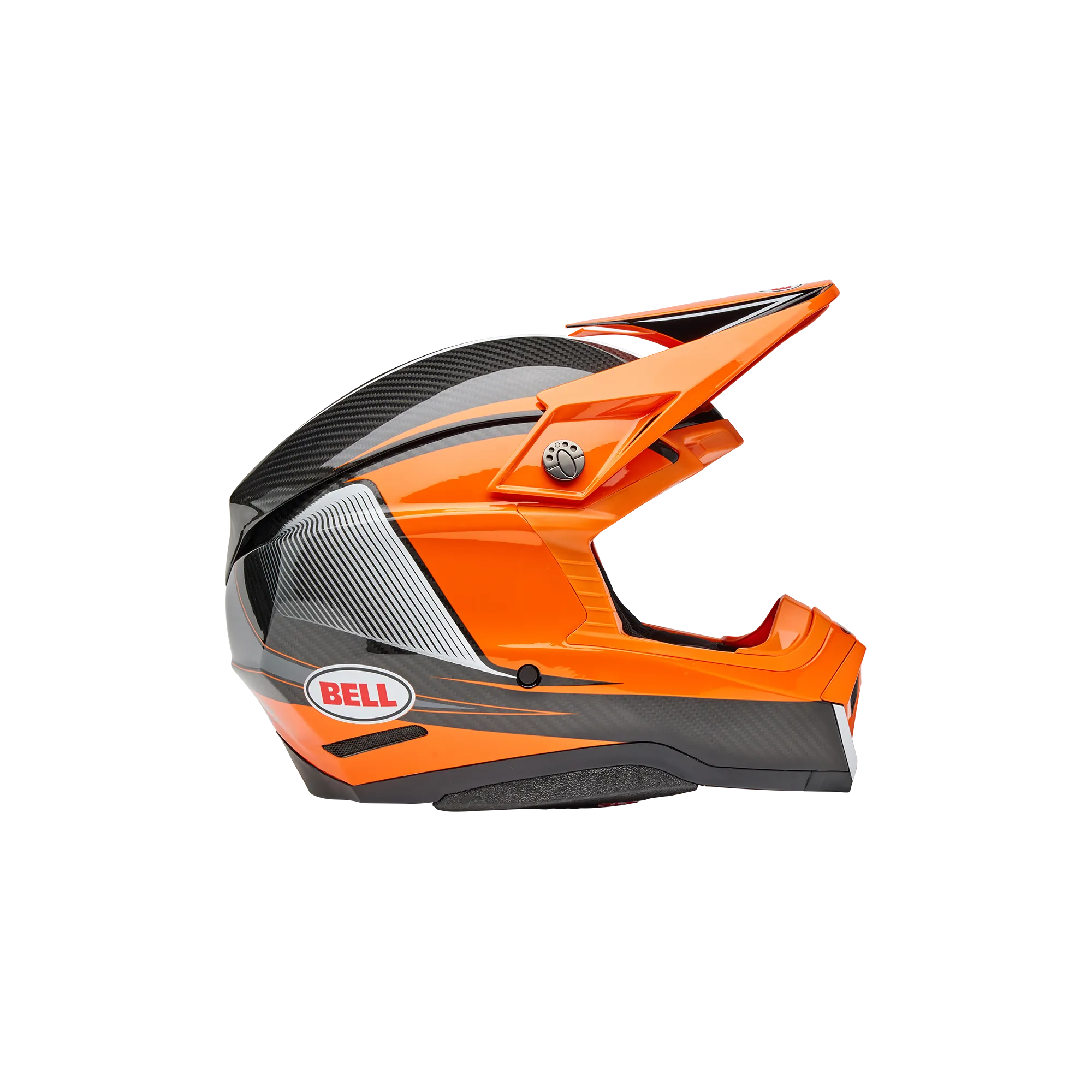 Casco Bell Moto 10 Spherical 2025 Evade Gloss Arancio/Nero