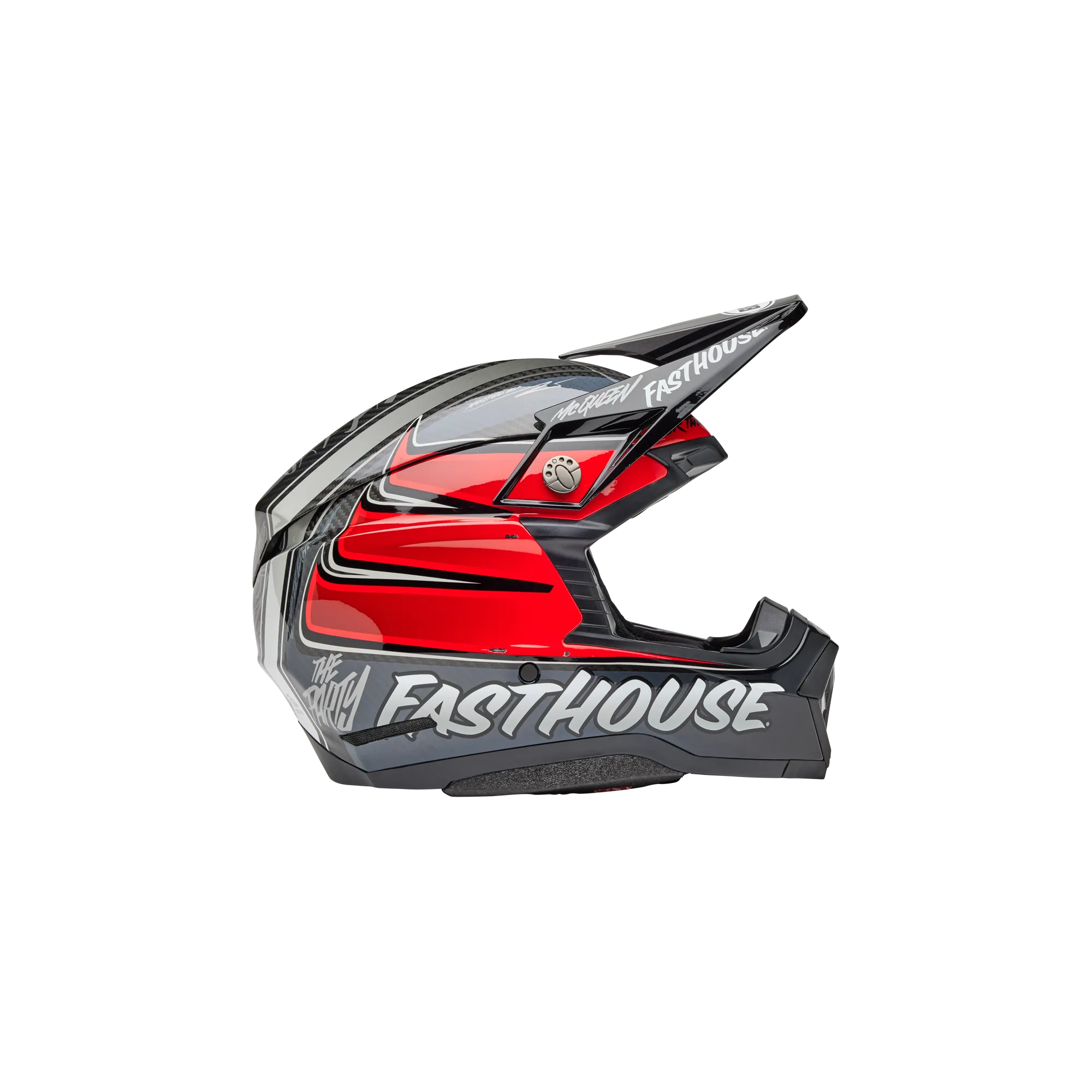 Casco BELL Moto-10 Spherical Fasthouse DITD 25 Grigio/Rosso