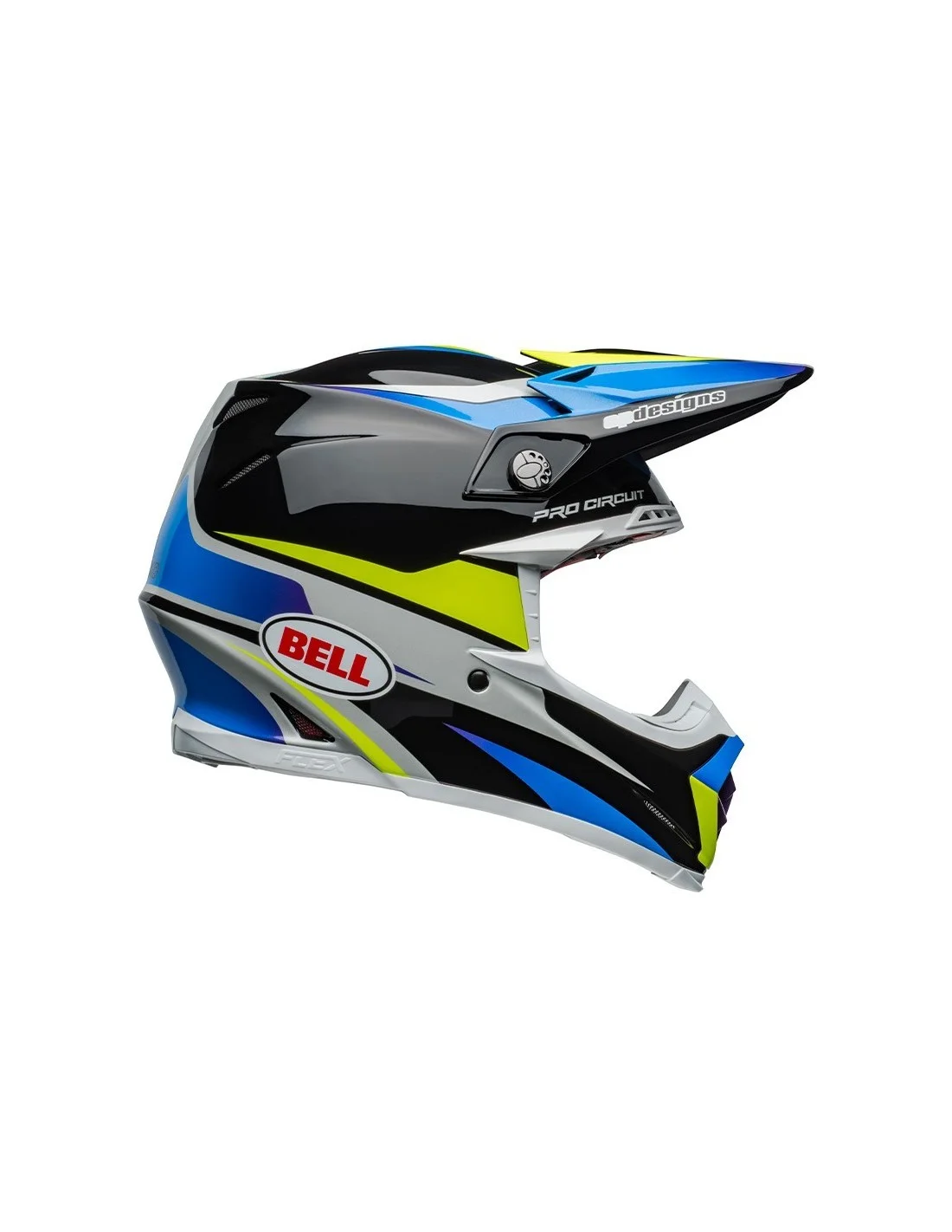 Casco Bell moto-9s flex 2024 pro circuit nero/blu ece 06
