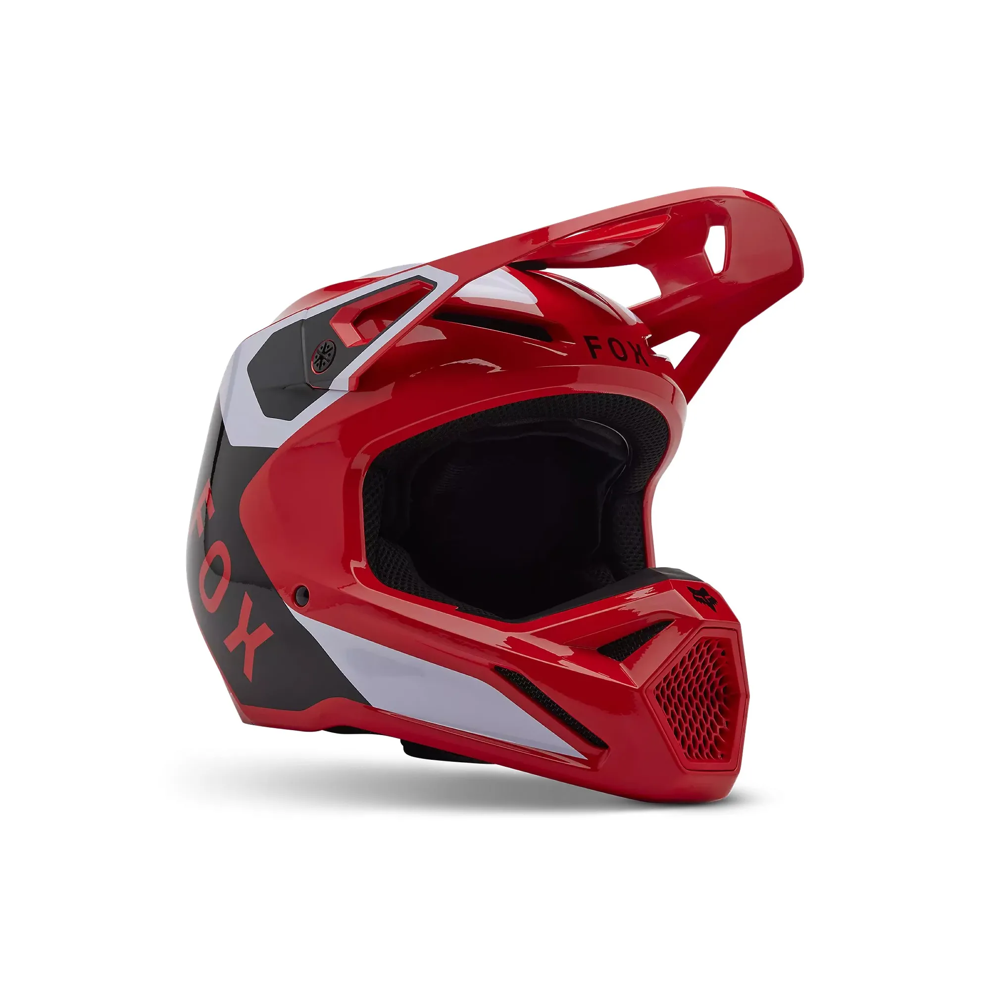 Casco FOX V1 Lean 2025 | Rosso Fluo