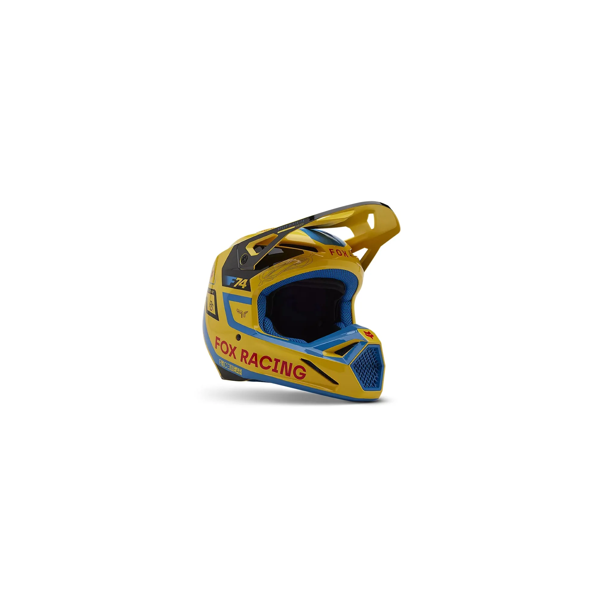 Casco FOX V1 Race Spec | Giallo pallido