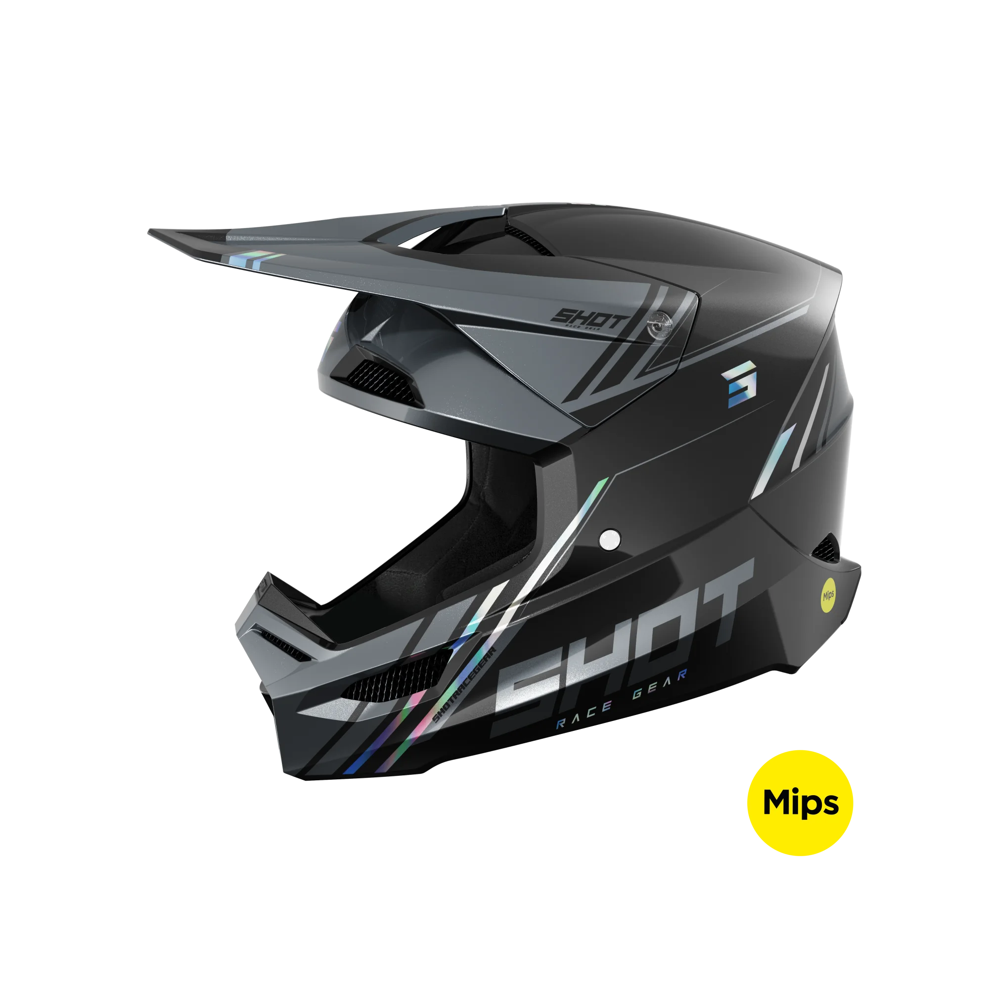 Casco Shot Race Spirit Black Holo